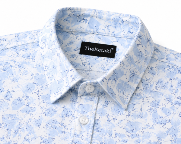 Half Blue Shirt